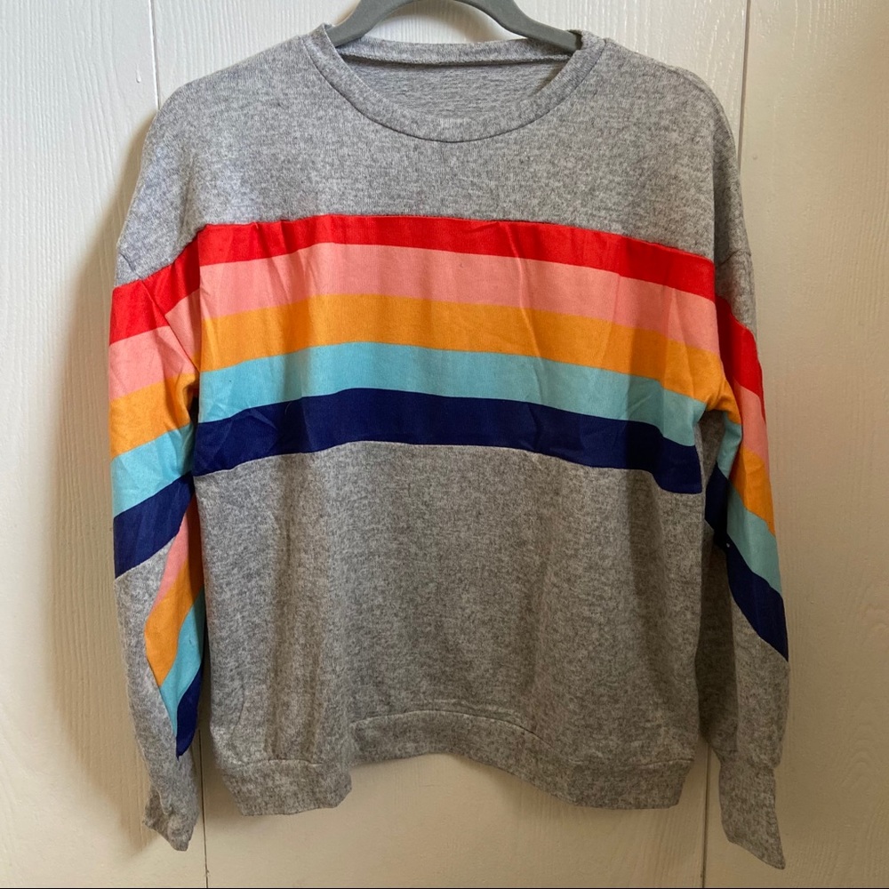 Rainbow Crewneck Sweater